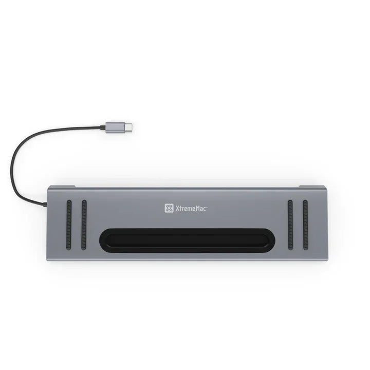 XtremeMac Type-C 12 In 1 Docking Hub Station - Silver - Tashqila XtremeMac Type-C 12 In 1 Docking Hub Station - Silver - Tashqila
